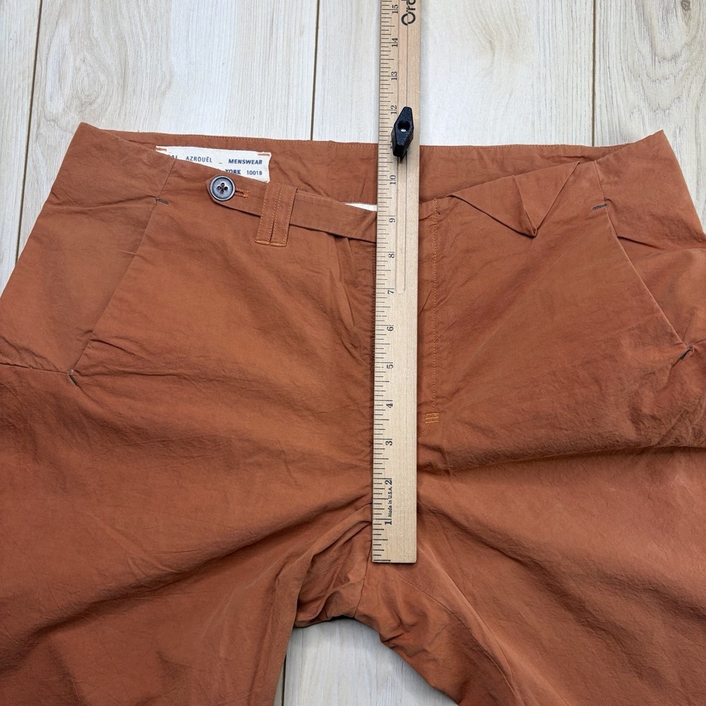 YIGAL AZROUEL Menswear Chino Dress Shorts Mens Size 32 Orange - Picture 12 of 12